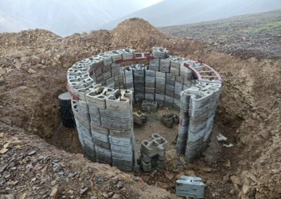 3D Printed Pre Cast Concrete Bunkers under installation at site